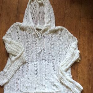 NWT Crochet Pullover Hoody Reduced